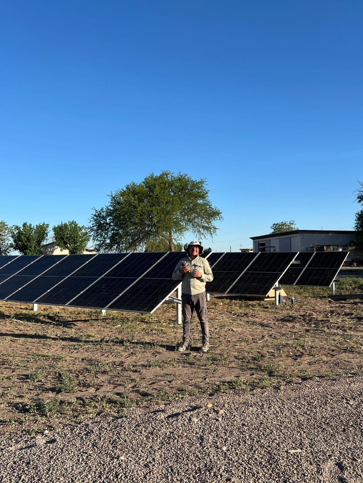 Sistema solar agroindustrial sobre suelo